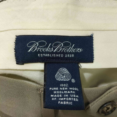 ブルックスブラザーズ BROOKS BROTHERS 90s USA製 ウール100 2タック ワイド スラックス メンズ US:34-35