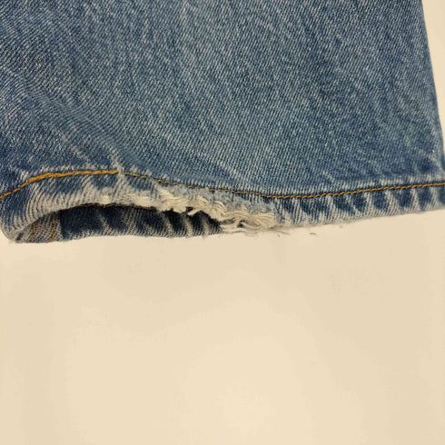 リーバイス Levis メキシコ製 501 STRAIGHT LEG BUTTON-FLY ボタンフライ ダメージ デニム メンズ W32 L34