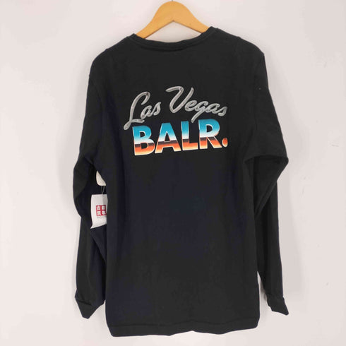 ボーラー BALR 両面ロゴプリント 長袖Tシャツ メンズ L