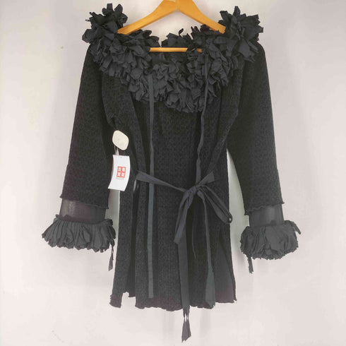 フミエタナカ FUMIE=TANAKA fringe ribbon P/O フリンジ リボン シャツ レディース JPN:1