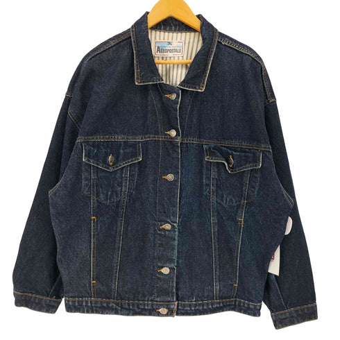 エアロポステール AEROPOSTALE USA製 ボックスシルエット デニムジャケット レディース import:M