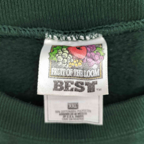 フルーツオブザルーム FRUIT OF THE LOOM 90s カレッジロゴプリント コットン クルーネックスウェット メンズ import:XXL