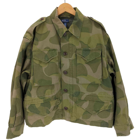 ポロバイラルフローレン Polo by RALPH LAUREN Printed Cropped Field Jacket カモ柄 クロップド フィールドジャケット メンズ S