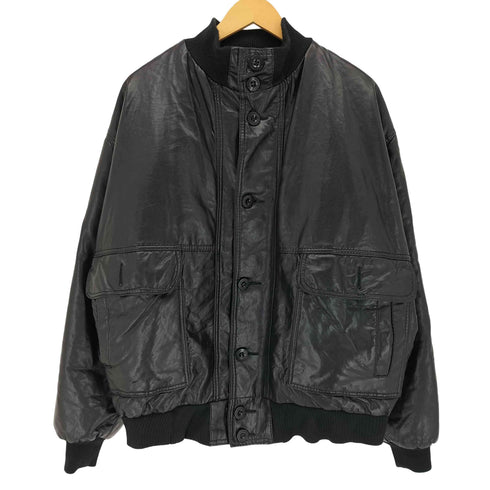 ALTA MODA アルタモーダ イタリア製 ハイネックレザーブルゾン メンズ import:L