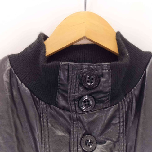 ALTA MODA アルタモーダ イタリア製 ハイネックレザーブルゾン メンズ import:L