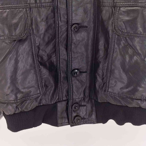 ALTA MODA アルタモーダ イタリア製 ハイネックレザーブルゾン メンズ import:L