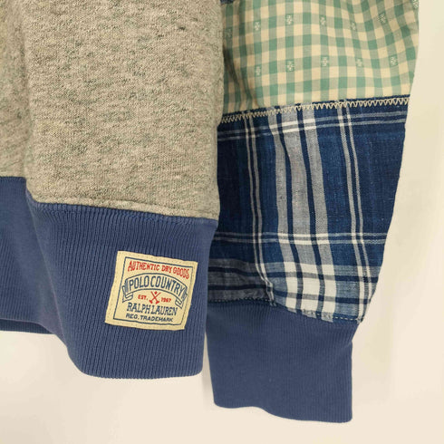 ポロバイラルフローレン Polo by RALPH LAUREN パッチワーク グラフィック パーカー メンズ S