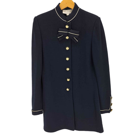 ST.JOHN COLLECTION セントジョンコレクション ボウタイ付き スタンドカラーニットジャケット レディース 6