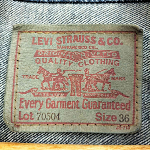 リーバイス Levis 90S LOT.70504 MADE IN JAPAN 日本製 デニムジャケット メンズ US:36