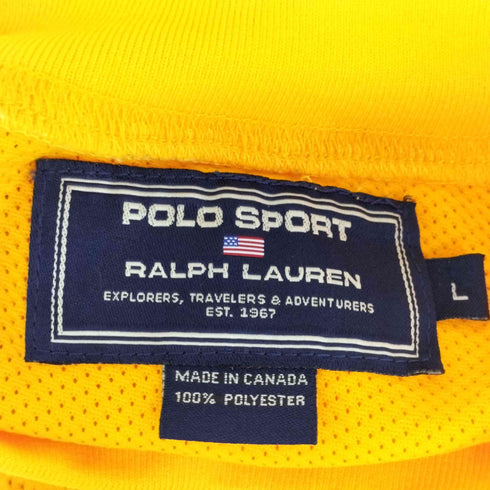 ポロスポーツ POLO SPORT RLX 90S モックネック 長袖メッシュ Tシャツ メンズ L