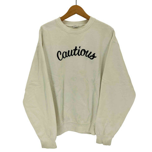cautious コーシャス ロゴ刺繍 スウェット メンズ M
