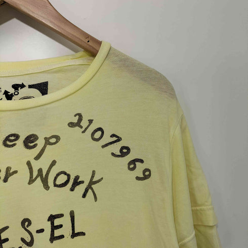 ディーゼル DIESEL 00s DEEP WATER WORK FIRE BIGLOGO TEE グラフィックプリント 半袖Tシャツ Y2K メンズ import:M
