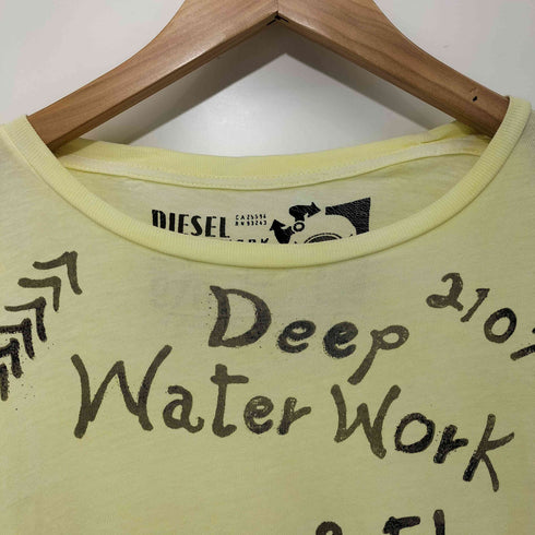 ディーゼル DIESEL 00s DEEP WATER WORK FIRE BIGLOGO TEE グラフィックプリント 半袖Tシャツ Y2K メンズ import:M