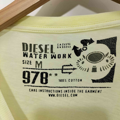 ディーゼル DIESEL 00s DEEP WATER WORK FIRE BIGLOGO TEE グラフィックプリント 半袖Tシャツ Y2K メンズ import:M