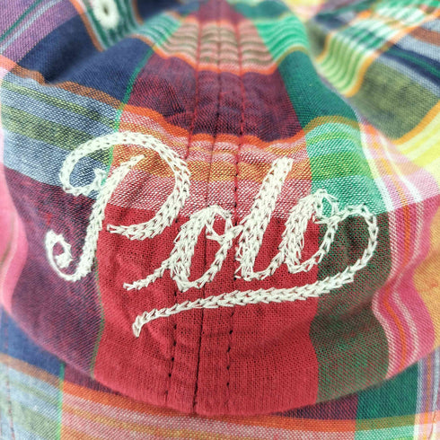 ポロバイラルフローレン Polo by RALPH LAUREN マドラスチェック柄 ベースボールキャップ メンズ ONE SIZE