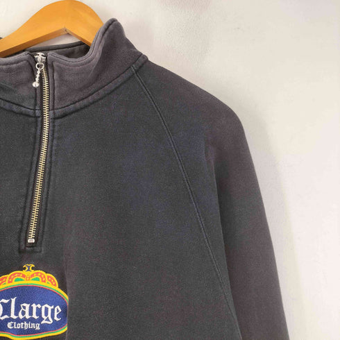 エクストララージ XLARGE Crown Half Zip Sweat エンブレム刺繍 ハーフスウェット メンズ import:XL