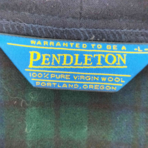 ペンドルトン PENDLETON USA製 ブラックウォッチ チェック ウール カーディガン メンズ import:L