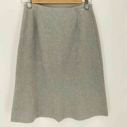 ハナエモリ HANAE MORI ナイロン混 スウェットミディアムスカート レディース 62-70