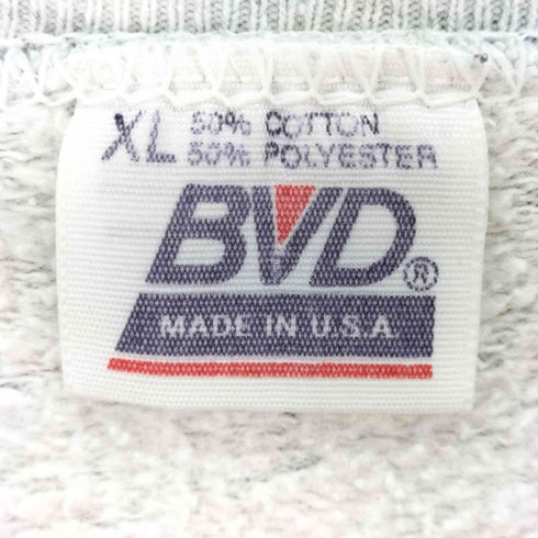 BVD USA製 裏起毛 無地 ブランク スウェット メンズ import:XL