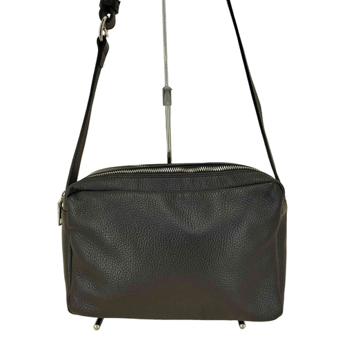 LA UNIQA 26SS レザー レクタングル ショルダー バッグ メンズ