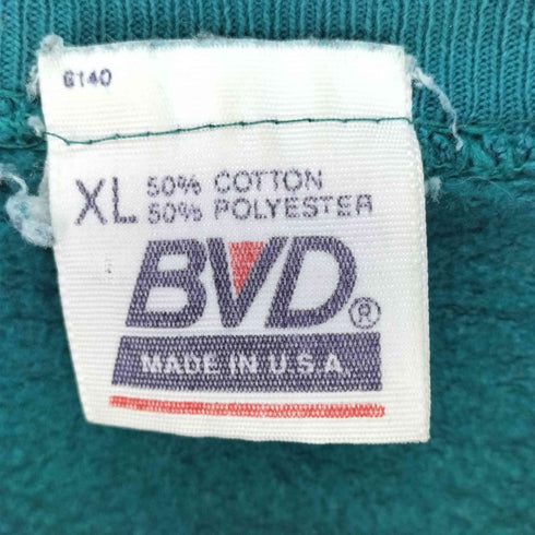 BVD USA製 裏起毛 無地 ブランク スウェット メンズ import:XL
