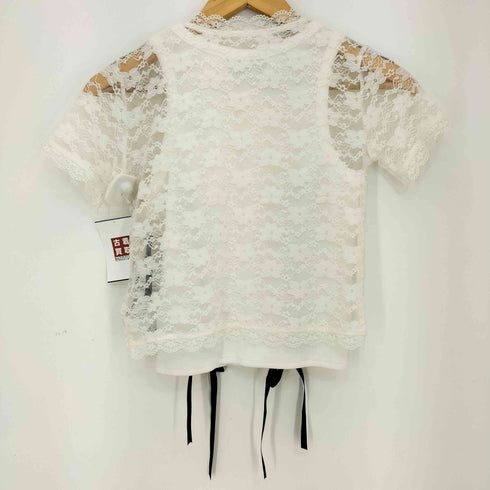 ジュエティ jouetie 24ss レースフィットTシャツ レディース JPN:M
