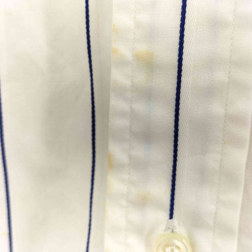 ポロバイラルフローレン Polo by RALPH LAUREN LOWELL SPORTS ピンストライプ ポニー無 フロントポケット 長袖 シャツ メンズ import:XXL