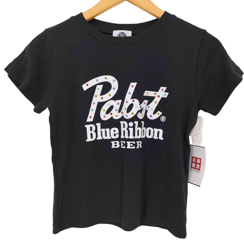 マウジー moussy 26ss PABST CURSIVE LOGO Tシャツ レディース FREE