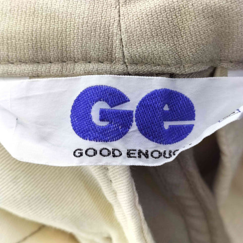グッドイナフ GOODENOUGH 90s 初期 GEタグ 裾 ロゴプリント チノ カーゴパンツ メンズ JPN:M