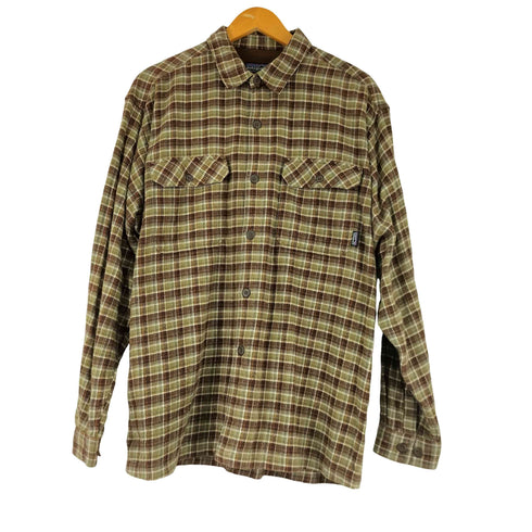パタゴニア patagonia 00S チェック柄 フラップポケット 長袖シャツ メンズ import:M