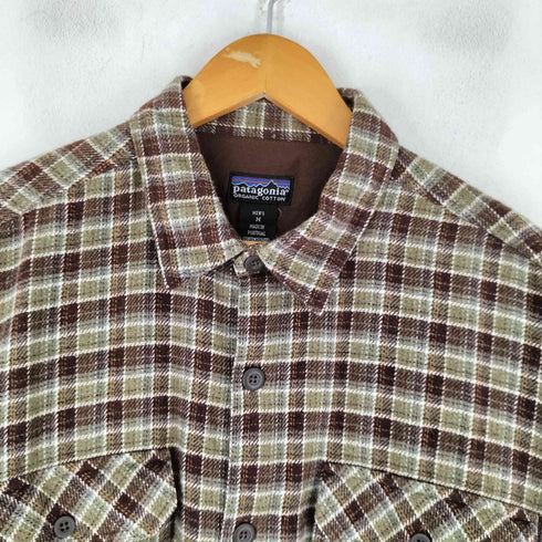 パタゴニア patagonia 00S チェック柄 フラップポケット 長袖シャツ メンズ import:M
