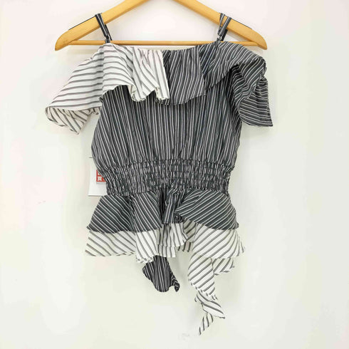 ムルーア MURUA 25ss カスケードスウィッチングフリルシャツ レディース FREE