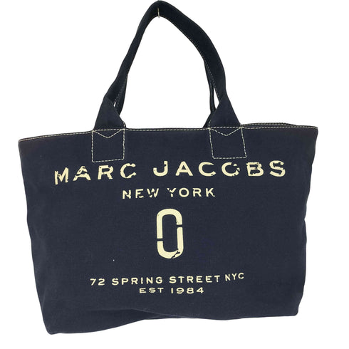 マークバイマークジェイコブス Marc by Marc Jacobs ロゴプリント キャンバス トートバッグ レディース