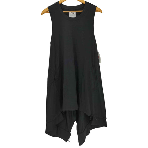 ワイスリー Y-3 クラシック タンク ドレス ドローコード アシンメトリー ノースリーブワンピース レディース JPN:S