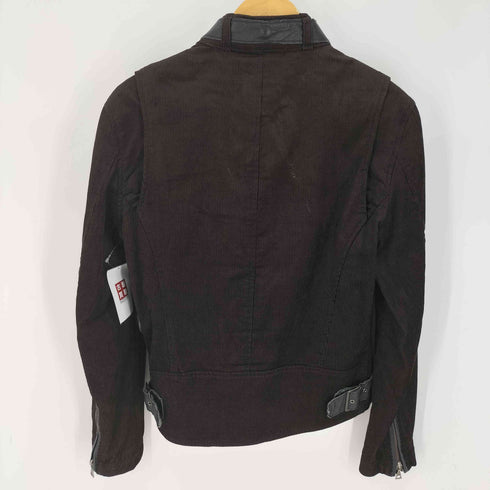 キャサリンハムネットロンドン KATHARINE HAMNETT LONDON 変形ジップ コーデュロイ ライダース レディース import:M
