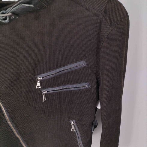 キャサリンハムネットロンドン KATHARINE HAMNETT LONDON 変形ジップ コーデュロイ ライダース レディース import:M