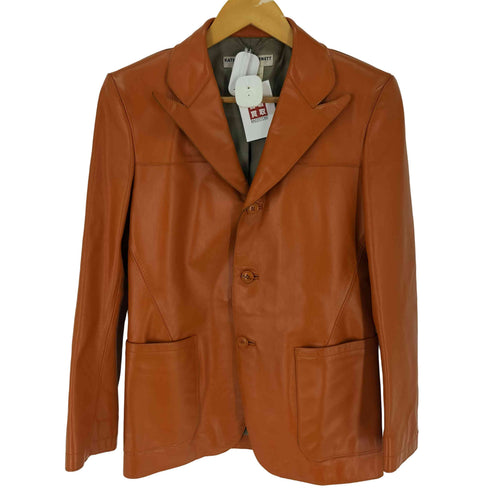 キャサリンハムネットロンドン KATHARINE HAMNETT LONDON ホースレザー テーラードジャケット メンズ import:S