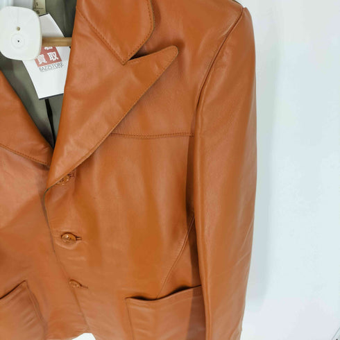 キャサリンハムネットロンドン KATHARINE HAMNETT LONDON ホースレザー テーラードジャケット メンズ import:S