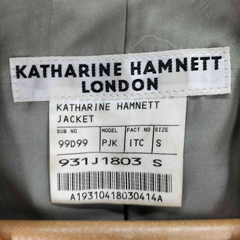 キャサリンハムネットロンドン KATHARINE HAMNETT LONDON ホースレザー テーラードジャケット メンズ import:S