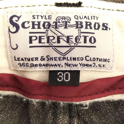 ショットブロス SCHOTT BROS. ストライプ ギミック テーパードワークパンツ メンズ US:30-31