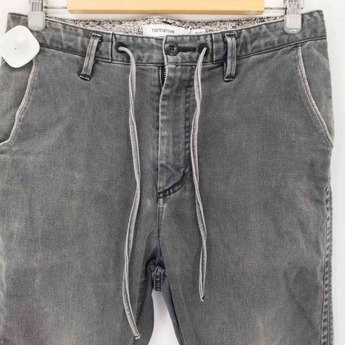 ノンネイティブ nonnative ドローコード テーパードブラックデニムパンツ メンズ JPN:1