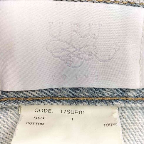 ウル URU 17ss WIDE DENIM PANTS ワイドデニムパンツ メンズ JPN:1