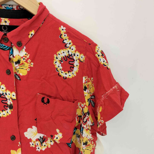 フレッドペリー FRED PERRY amy winehouse レーヨンボタニカルブラウス レディース usa6