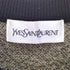 イヴサンローラン Yves Saint Laurent 金ボタン チェック柄 ウール100 ニットワンピース レディース JPN:M