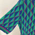 イヴサンローラン Yves Saint Laurent パワーショルダー 総柄 半袖ニットワンピース レディース JPN:M