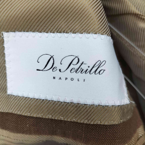 depetrillo デペトリロ リネン 3B ダブルポケット テーラードジャケット スーツセットアップ メンズ 46 DROP 8