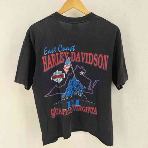 ハーレーダビッドソン HARLEY-DAVIDSON 90s USA製 ウルフ プリント 半袖 Tシャツ メンズ M