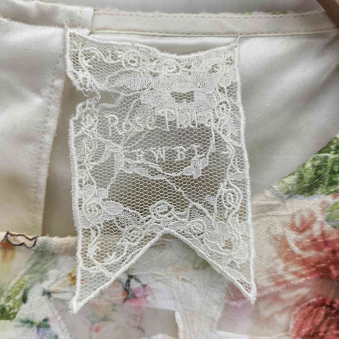 ローズティアラ Rose Tiara リボン付き 花柄 ノースリーブ ワンピース レディース EUR:46
