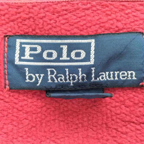 ポロバイラルフローレン Polo by RALPH LAUREN 90s ポニー刺繍 裏起毛 ジップアップパーカー メンズ import:L