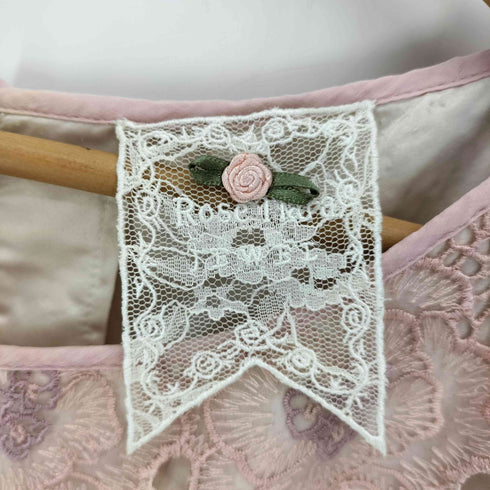 ローズティアラ Rose Tiara 花柄刺繍 ノースリーブ ワンピース レディース EUR:46